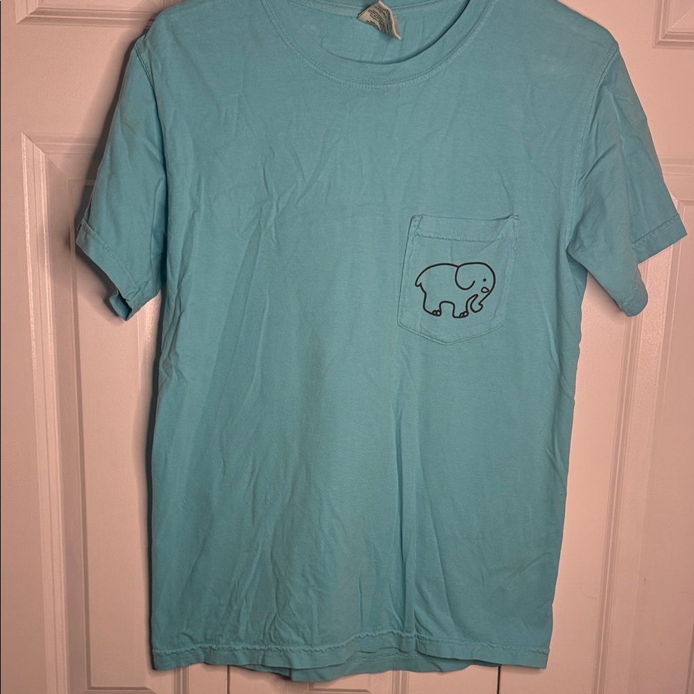 Ivory Ella Light Blue Elephant Tee